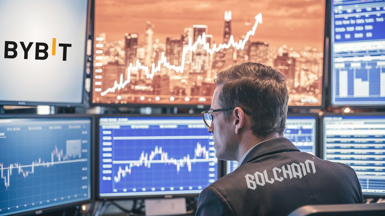 Interfaz de Bybit mostrando opciones de trading de acciones y materias primas